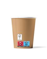 FSC® Kraftlook koffiebeker 8oz / 240ml