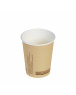 Papieren plasticvrije koffiebeker 7oz/210ml/75mm Ø