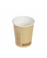 Papieren plasticvrije koffiebeker 8oz/240ml/80mm Ø