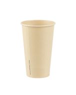 Bamboe karton/PLA milkshakebeker 22oz/660ml/90mm Ø