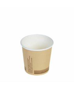 Papieren plasticvrije koffiebeker 4oz/120ml/62mm Ø