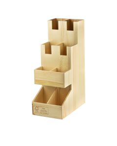 FSC® houten koffiedispenser 18,2x29,3x48cm